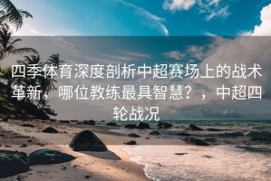 四季体育深度剖析中超赛场上的战术革新，哪位教练最具智慧？，中超四轮战况