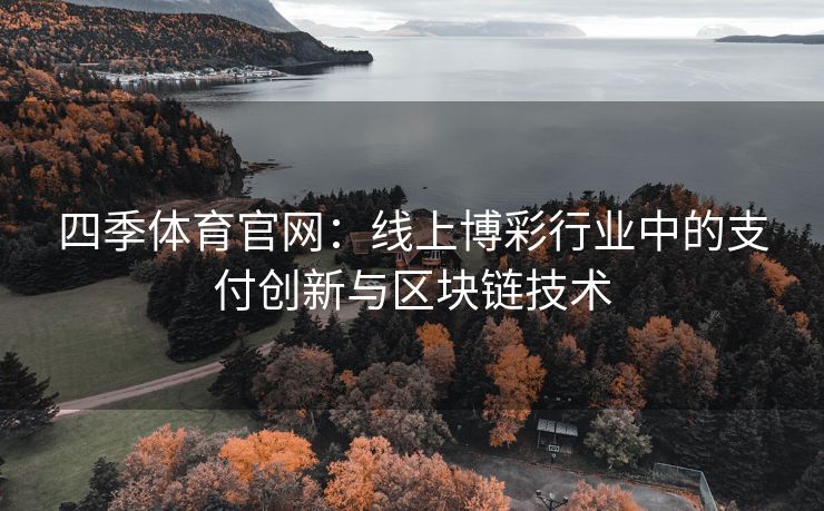 四季体育官网：线上博彩行业中的支付创新与区块链技术